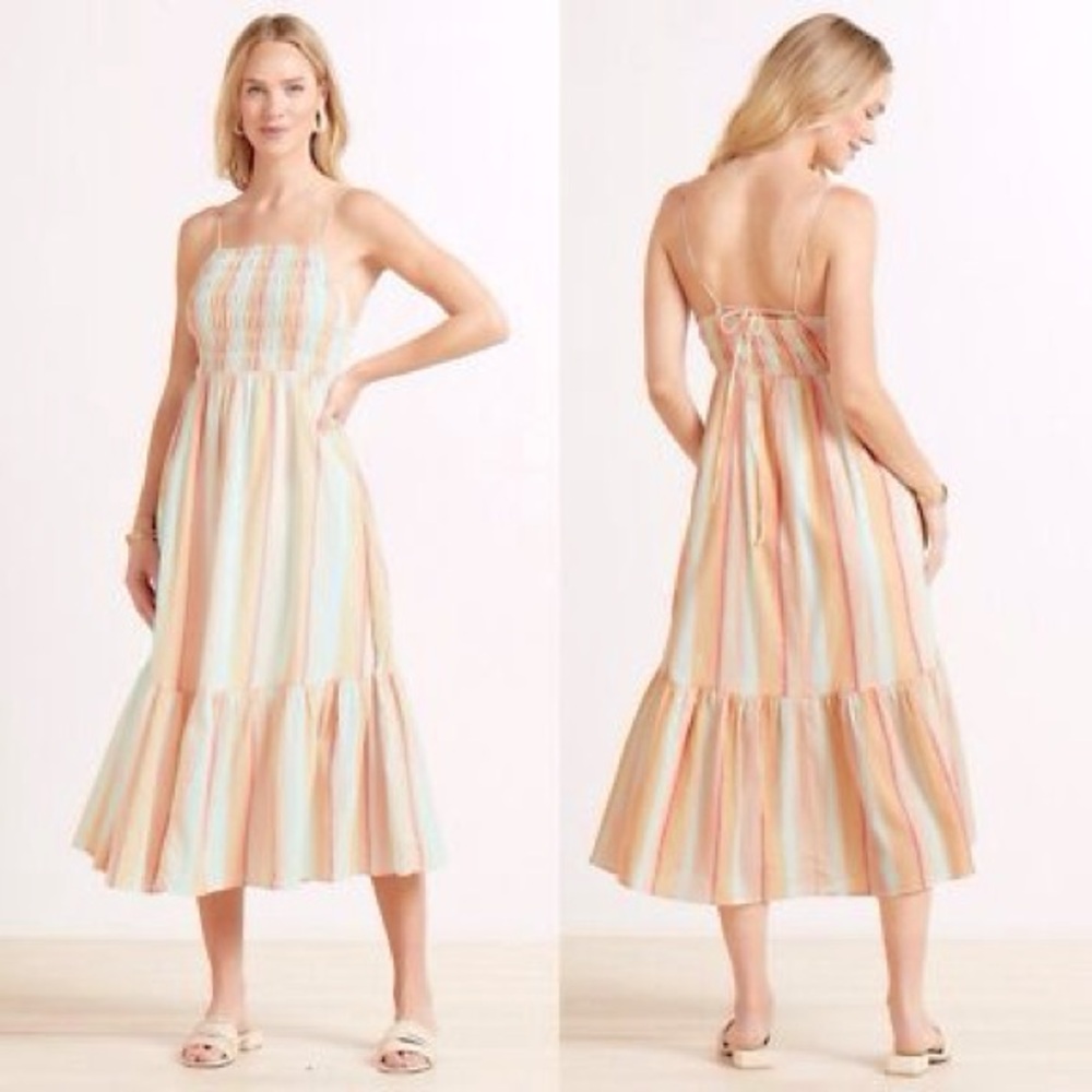 Z Supply Jazmin Striped Cotton Midi Dress